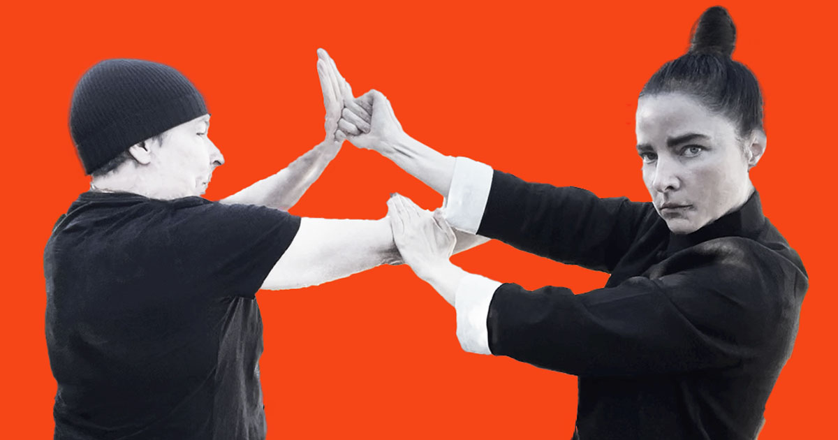 Sifu Kendra Mahon demonstrating Wing Chun in the 10-level online certification program