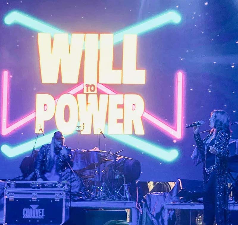 Bob Rosenberg Will to Power stage performance neon