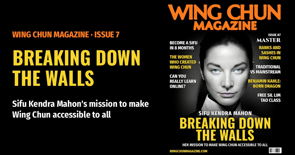 Sifu Kendra Mahon on the cover of Wing Chun Magazine Issue 7