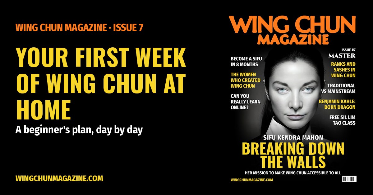 Your First Week of Wing Chun at Home: A Beginner's Plan