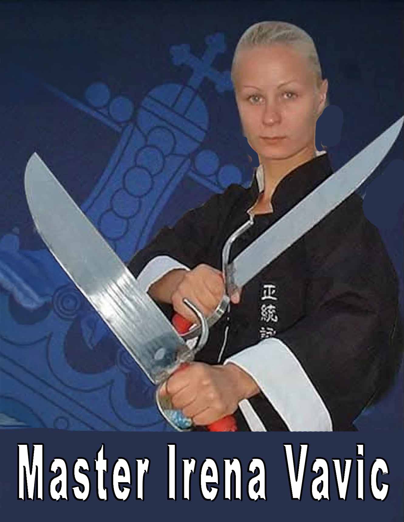 Master Irena Vavić with swords
