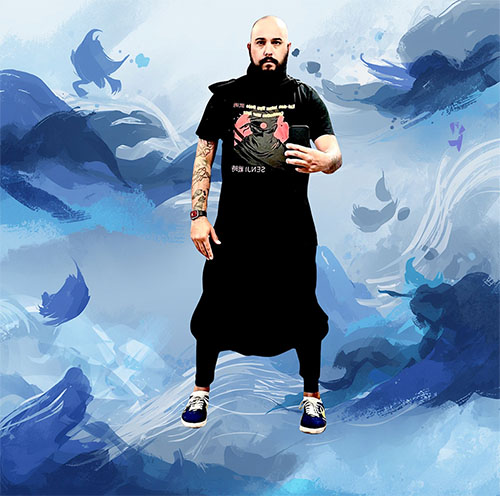 Sensei Alex Hernandez demonstrating Wing Chun techniques